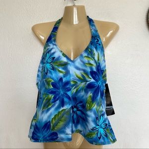 Roxanne Floral Halter Tankini Top